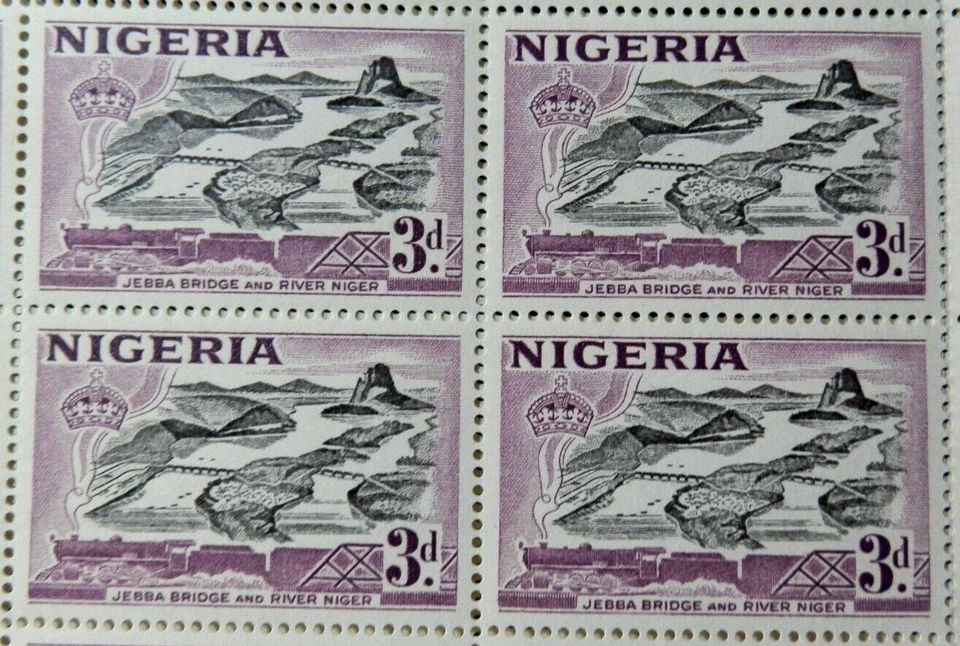 NIGERIA 1958 SG73 3d. PUENTE JEBBA Y RÍO NIGER - MNH Foto 1 de 1