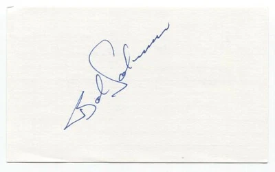 Tarjeta indexada firmada por Bob Johnson 3x5 autografiada de béisbol 1969 New York Mets Foto 1 de 2