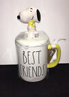 Rae Dunn 3D Peanuts ?Best Friends? Coffee Mug Snoopy Woodstock Nwt