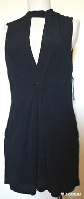 Astr the Label Black Cut Out Front & Black Romper Size L NWT  - Image 1 of 4