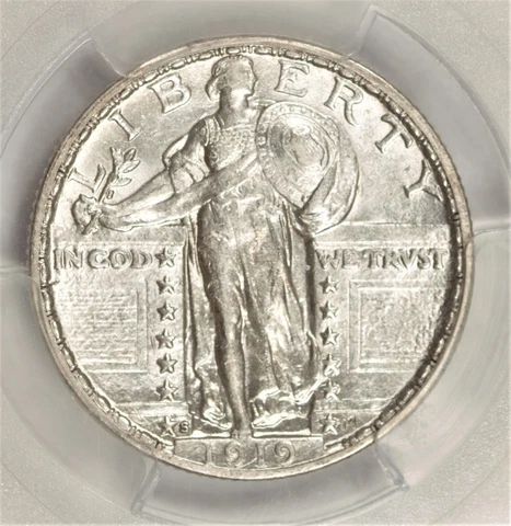 1919-S Standing Liberty Quarter PCGS AU58 Gorgeous Tough Date! #CPC06 Cover
