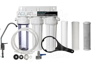 3 STAGE UNDERSINK CERAMIC DRINKING WATER FILTER SYTSEM TAP KIT + ACCESSORIES - Picture 1 of 8