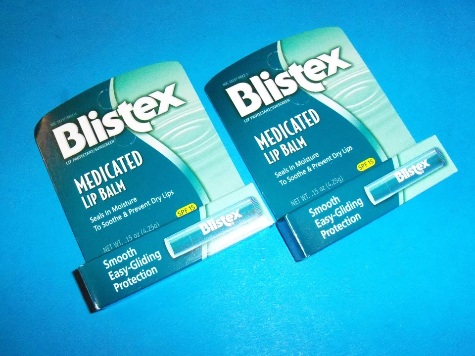 BLISTEX BÁLSAMO LABIAL MEDICADO 15 SPF PAQUETE DE 2 ENVÍO GRATUITO  Foto 1 de 1