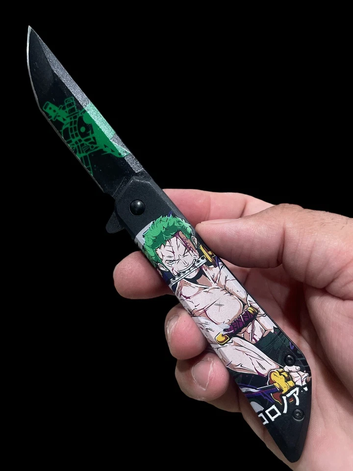 Navaja de Bolsillo Asistida por Resorte Temática Anime - Diseño Anime Coleccionable Edc 62E Foto 1 de 4