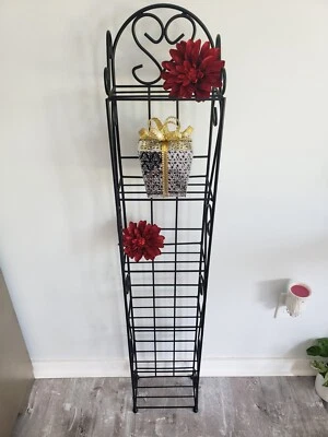 Elegant 6-Shelf Black Metal Display – Perfect for Books, Plants & Decor! - Image 1 of 4