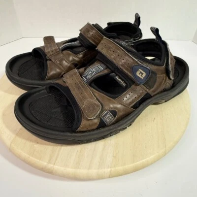 FootJoy 45641 Brown Leather Adjustable Softspikes Golf Sandal Shoes Mens US 13M - Image 1 of 4