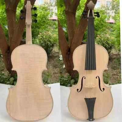 Hand made big Thicker rib 5 string viola 18" free all part and fingerboard - Image 1 of 4