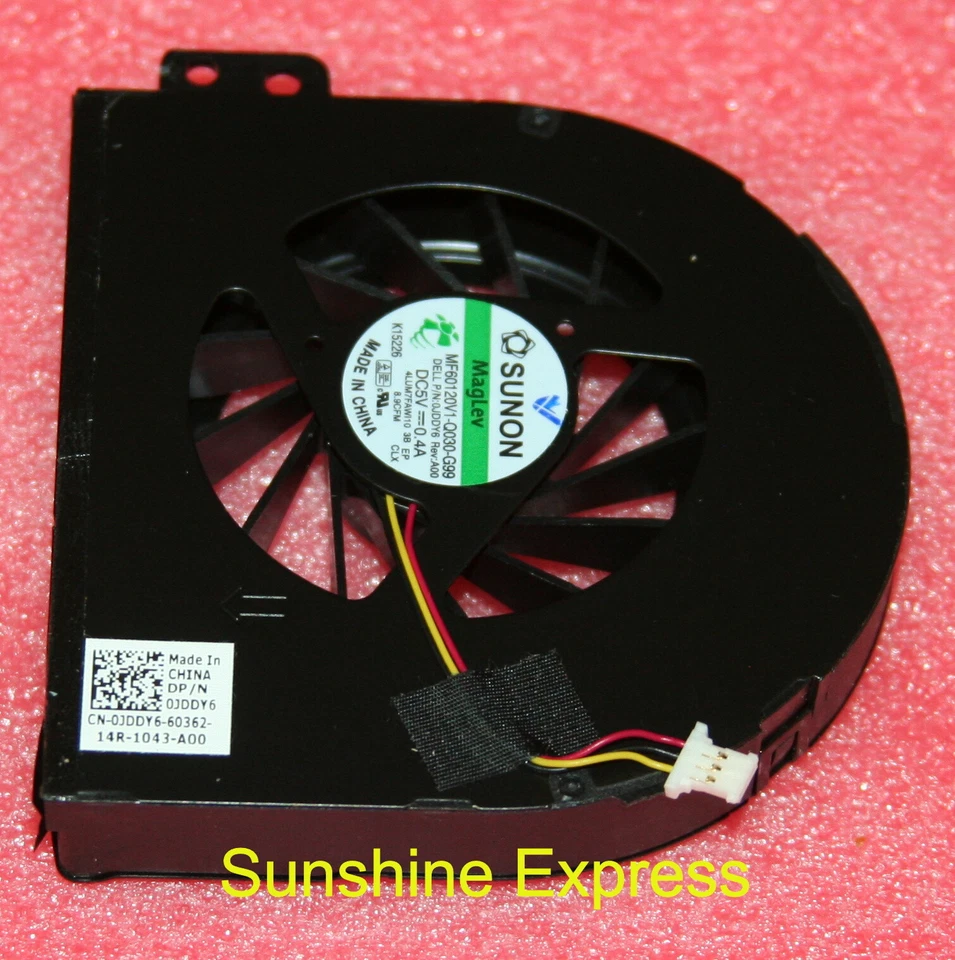 New OEM Dell JDDY6 Cooling Fan MF60120V1-Q030-G99 for Inspiron 13 N3010 Laptop - Image 1 of 1