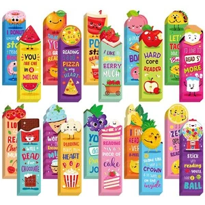 240 Pcs Scratch and Sniff Scented Bookmarks for Kids Assorted Fruit Food Them... - Picture 1 of 7