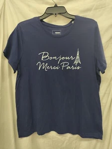 Women's Tshirt, Sonoma, Blue, Size XL, Short Sleeve - Picture 1 of 6