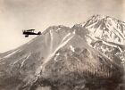 Usa Military Aviation Us Navy Biplane In Flight Mountains Old Photo 1920S