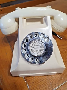 Telefono Inglese vintage IN BACHELITE color AVANA anni 50 - ripulito non testato - Zdjęcie 1 z 11