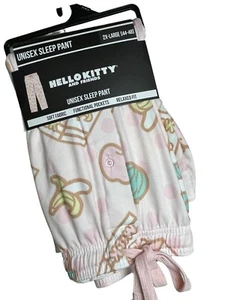 NWT Hello Kitty Sanrio Unisex Milk Carton Sleep Pajama Lounge Pants Sz 2XL 44-48 - Picture 1 of 6