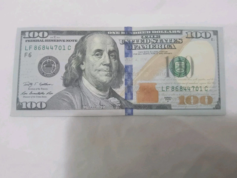 Banconota 100 Dollari Franklyn 2009 Stati Uniti d' America @ 100 Dollars U.S.A. - Immagine 1 di 2