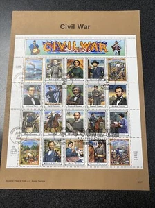2975 Civil War Sheet First Day Of Issued 1995  - Picture 1 of 2
