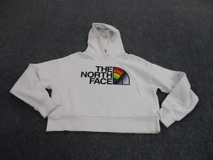 North Face Hoodie Sweatshirt Adult S Pullover Cropped Pride Logo Casual Womens - Picture 1 of 15