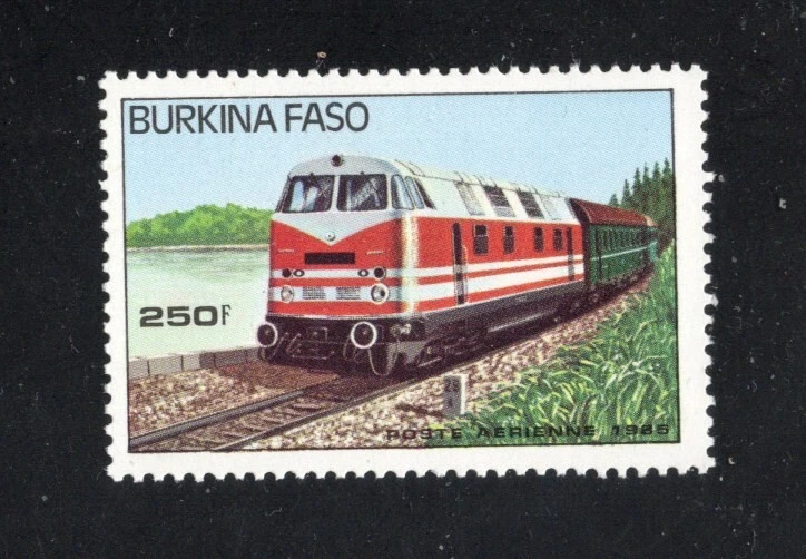 1985 BURKINA FASO ЛОКОМОТИВЫ НАБОР ИЗ 7 SC #732-738 MNH (F1318) - Изображение 1 из 4
