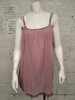 DKNY 牛仔女式 L 码分层吊带背心/上衣 — 第 1/4 张图片