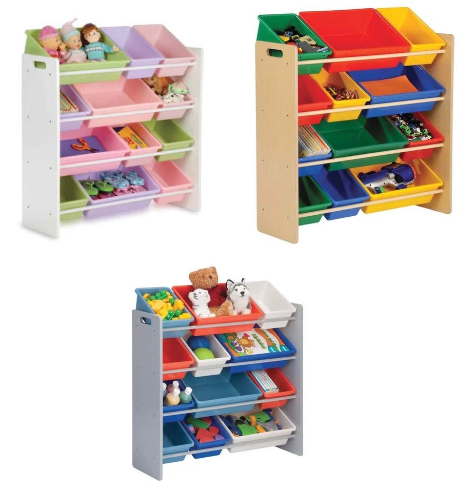 Organizador y contenedores de almacenamiento de juguetes para niños Honey-Can-Do, varios colores Foto 1 de 4