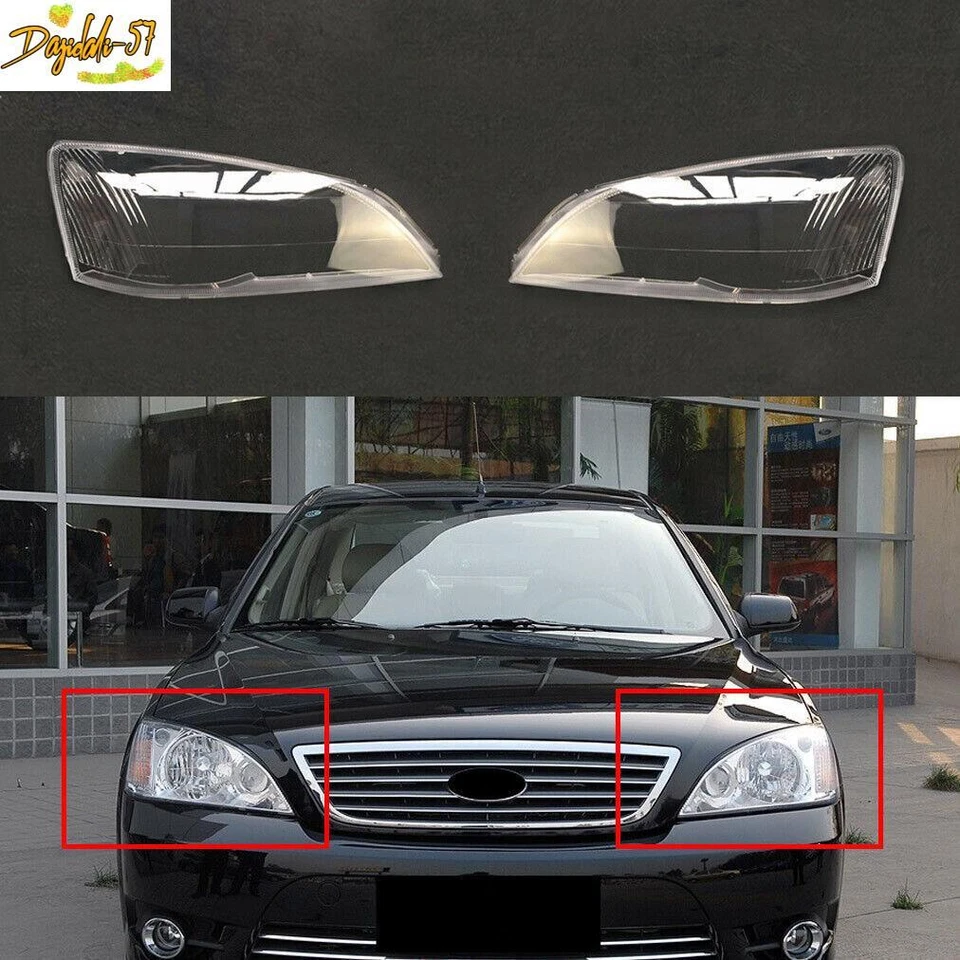 Cubierta de lente de faro carcasa transparente para Ford Mondeo 2004-2007 par Foto 1 de 4