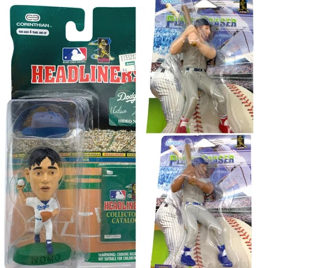 3 NIP MLB VTG HIDEO NOMO Headliner figure/MCGWIRE & JETER It's Academic erasers Cover