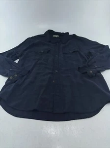 Tommy Bahama Size L 100% Silk Hawaiian Relax Fit Long Sleeved Button Front Shirt - Picture 1 of 12
