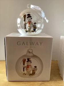 Galway Irish Crystal “Let It Snow” Snowman Hanging Ornament - Picture 1 of 13