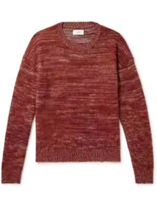 Mr P Porter Wool Cashmere Jumper Size Medium Pink Long Sleeve Italy Made Mens - Bild 1 von 11
