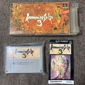 Box and instructions included "Romancing SaGa 3”!! Super Famicom SFC - Picture 1 of 3