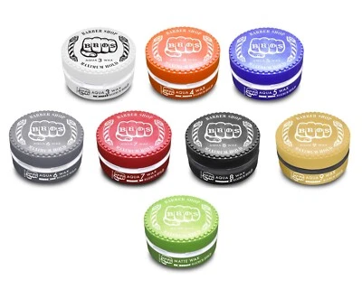 6 x BROS Aqua Haar Wax Nr.3-9 Matte & Fiber (6er Pack - 900ml) - Bild 1 von 3