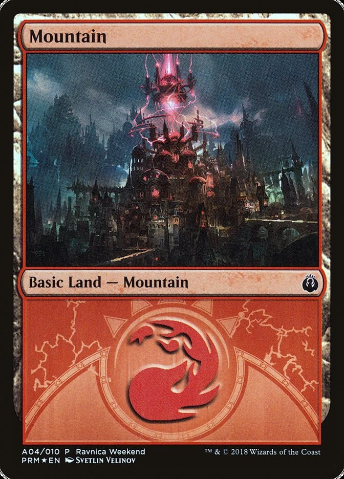 Magic the Gathering (mtg): PRWK: Mountain - Foil - Promo - Image 1 of 1