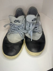 Size 9.5 - Nike SB Lunar Oneshot Gray And Black With White Soles - Picture 1 of 9