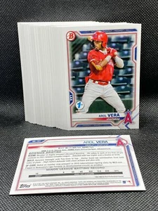 (35) 2021 Bowman Draft 1st Edition AROL VERA LOT OF 35 CARDS BD-181 ANGELS - Picture 1 of 1