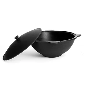 Ghisa Kazan 16 L Namangan Coperchio Campeggio Pentola Wok Bollitore Казан - Imagen 1 de 4