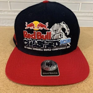 Red Bull Crashed Ice Edmonton 2015 Embroidered Snapback Hat Cap Wool Blend - Picture 1 of 13