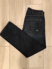 Vince Mens Jeans 36x32 Dark Wash Blue Straight Distressed 100% Cotton Usa New?