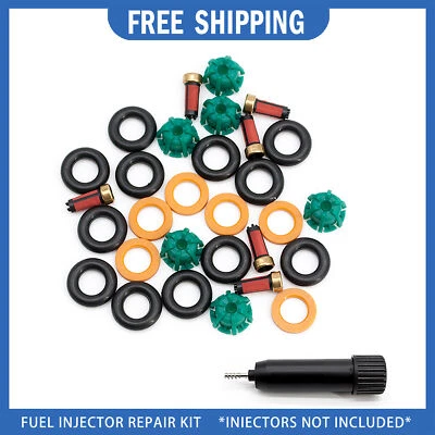 Juego de 6 juntas de reparación de inyector de combustible para BMW M3 M50 323is 325is Bosch 0280150415 Foto 1 de 4