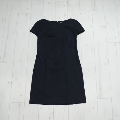 Vestido Jil Sander Azul Marino Talla 42 Negro Esculpido Diseñador Hecho en Italia Foto 1 de 4
