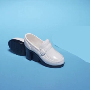 1/6 Scale Student White JK Girls Leather Shoes Model 12" Figure Female Decor - Picture 1 of 7