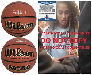 Skylar Diggins Smith Phoenix Mercury Notre Dame signed basketball proof Beckett - Picture 1 of 6