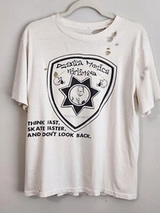 Vintage Santa Monica Airlines Shirt Skate Single Stitch Grunge Street Rare SMA - Picture 1 of 7