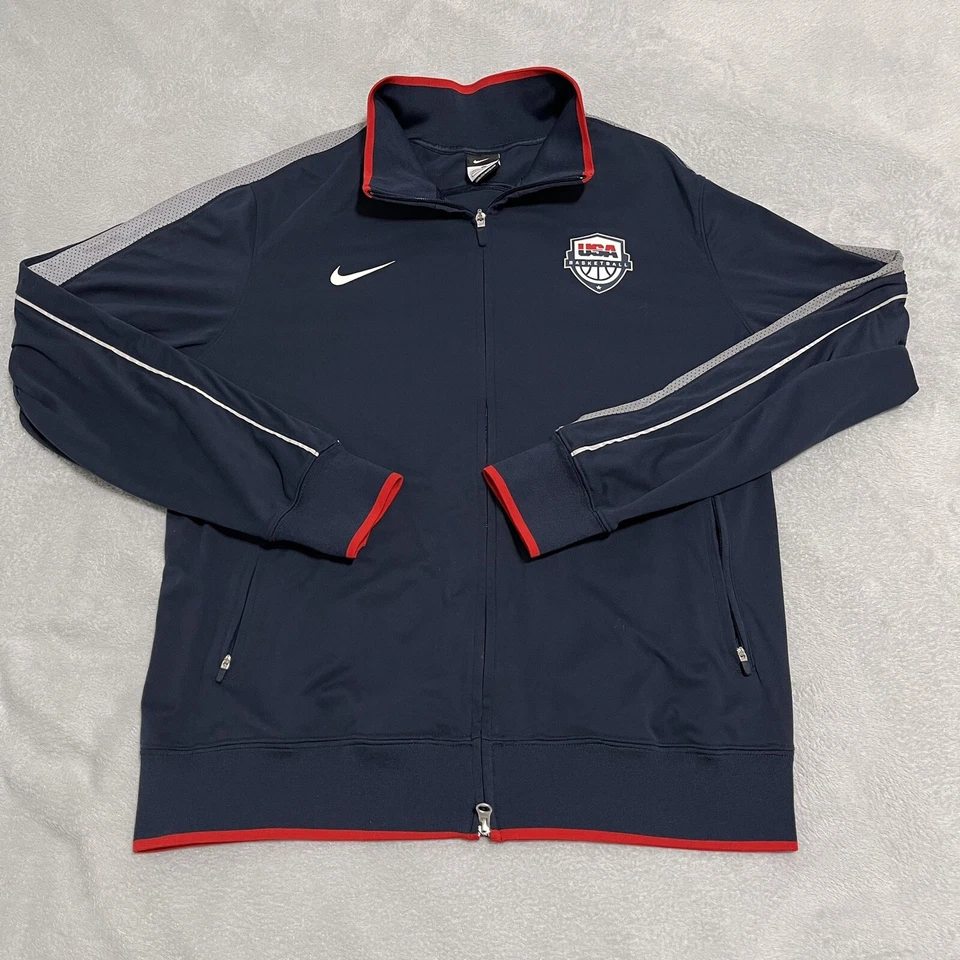 Chaqueta de baloncesto EE. UU. Hombres Grande Obsidiana 2012 Juegos Olímpicos Reflectante Nike Equipo Equipo Foto 1 de 4
