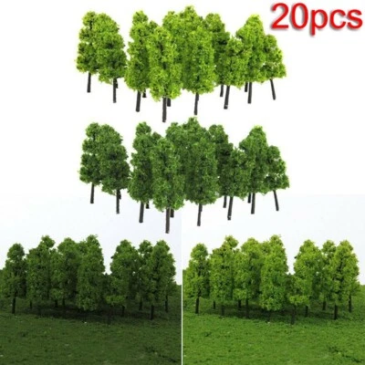 20X Trees Model Train Railroad Wargame Diorama Scenery Landscape HO OO Scale - Image 1 of 4