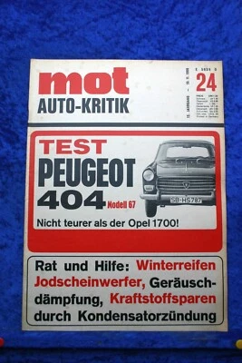 MOT 24/66 Peugeot 404 Austin Healey Sprite Mk IV Fiat - Immagine 1 di 2