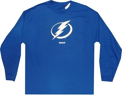 Tampa Bay Lightning Reebok Long Sleeve Primary Logo Shirt MENS New Tags - Image 1 of 3