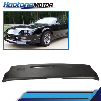 Fit For 1984-1992 Chevrolet Camaro Dash Pad Overlay Cover Textured Black - Image 1 of 4