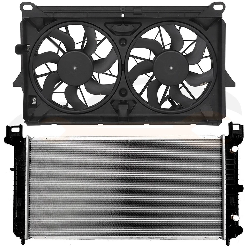 Radiator Cooling Fan Kit For 2007-2013 Cadillac Escalade 2007-2014 GMC Yukon Foto 1 de 4