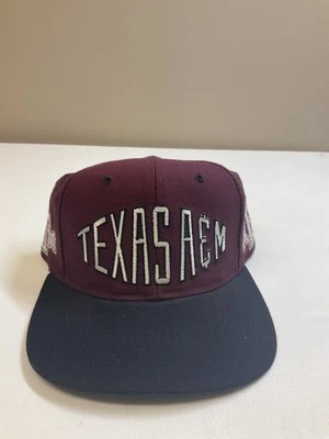 Texas A&M Aggies NCAA SnapBack Hat Wool BLOCKHEAD Spellout Snapback Hat - Image 1 of 4