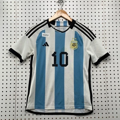 Camiseta Argentina Messi Juvenil Niños 13-14Y Azul Blanco #10 Foto 1 de 4