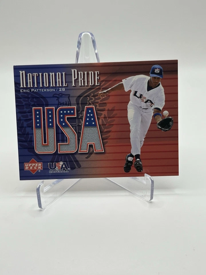 Eric Patterson 2003 Upper Deck USA National Pride Jersey Insert Card USA - Image 1 of 2